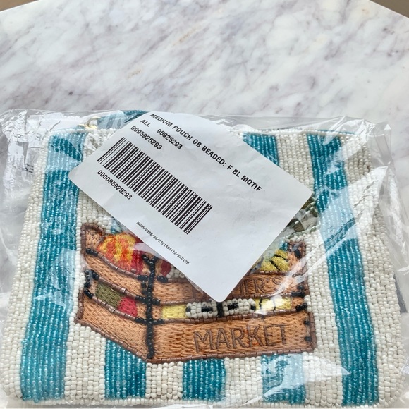 🥕 ANTHROPOLOGIE Farmer’s Market Fiona Beaded Pouch Bag - Picture 12 of 12